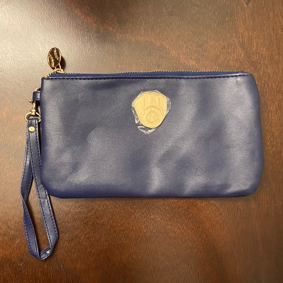 Milwaukee Brewers Navy Blue Wristlet - Picture 1 of 6